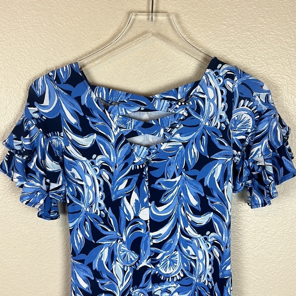 LILLY PULITZER HIGH TIDE NAVY DIANNA DRESS - Picture 7 of 10